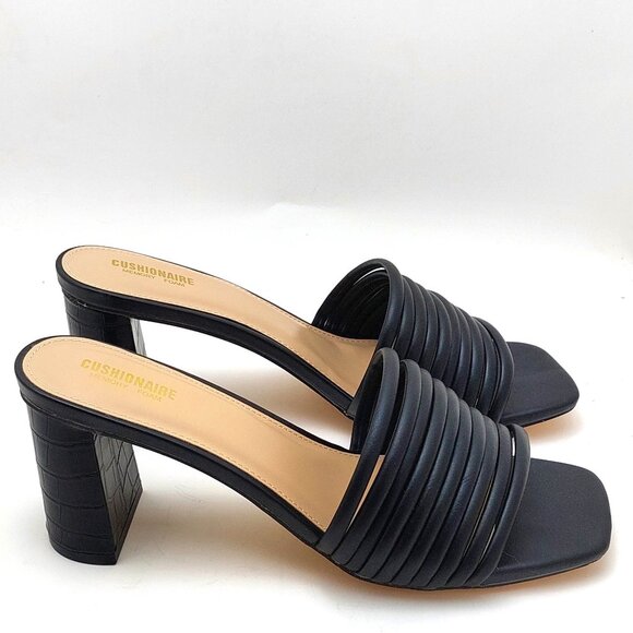 CUSHIONAIRE Women's Irma Strappy Block Heel Sandal +Memory Foam - Picture 2 of 14